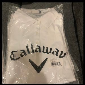 Brand New Woman’s White Callaway Golf Polo